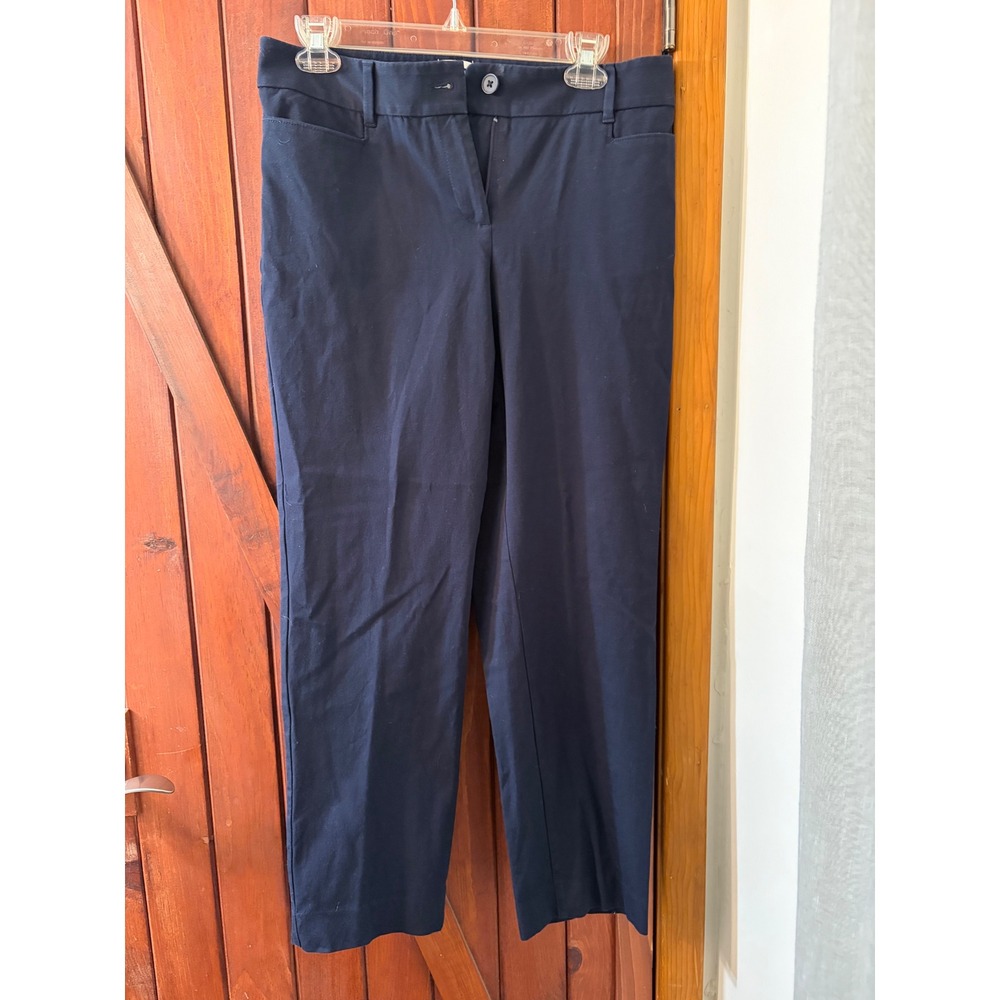 Talbots Petites Curvy Navy Blue Dress Pants Trousers Womens Size 8P Business